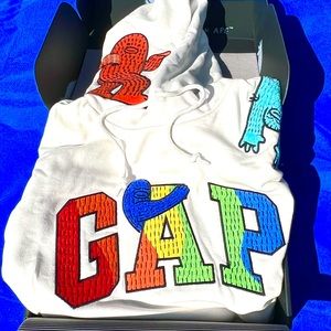 Gap X Frank Ape Multicolor 1/100 All Over Limited Edition NFT Hoodie Size Large